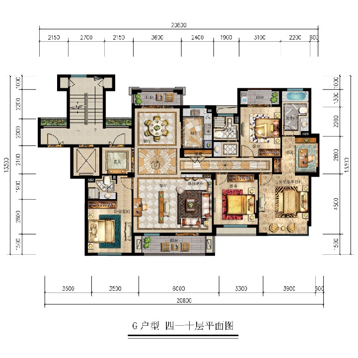 G户型 建筑面积：G户型