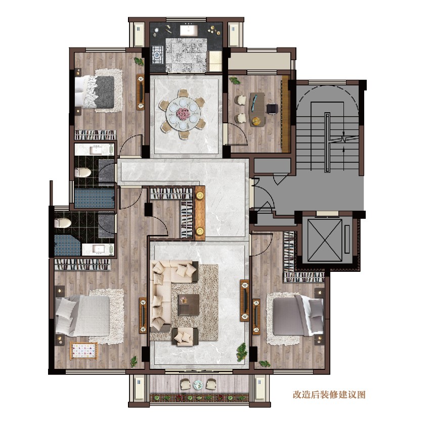 户型2 建筑面积：