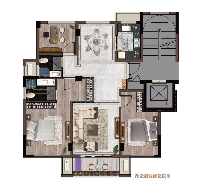 户型1 建筑面积：