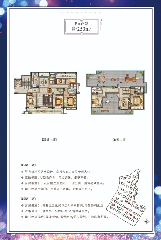 E跃户型 建筑面积：153㎡