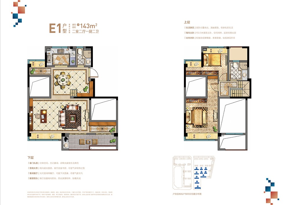 E1户型图 建筑面积：