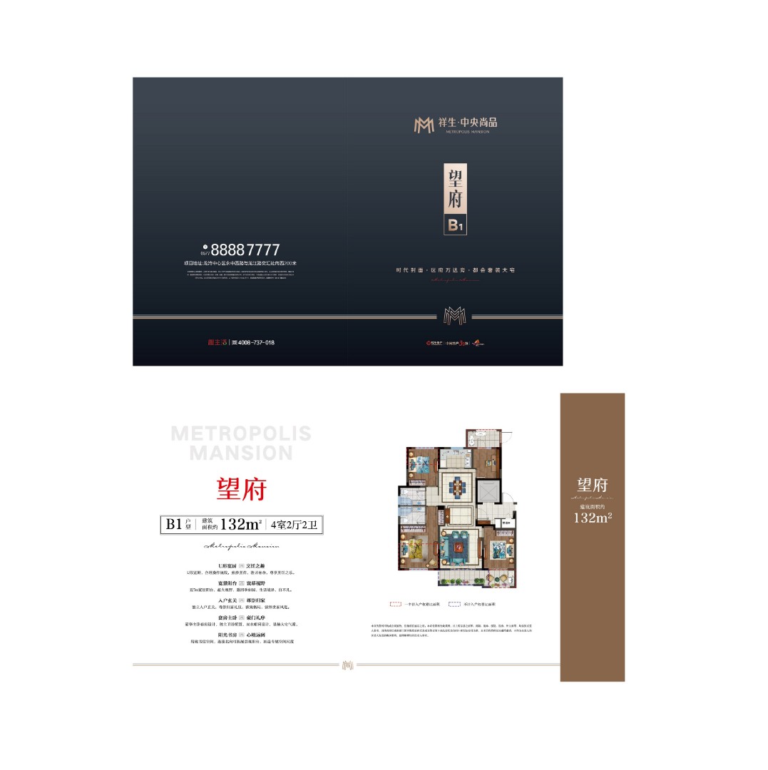 B1户型 建筑面积：132㎡