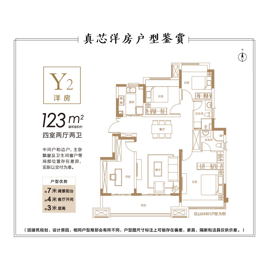 建筑面积：约123㎡