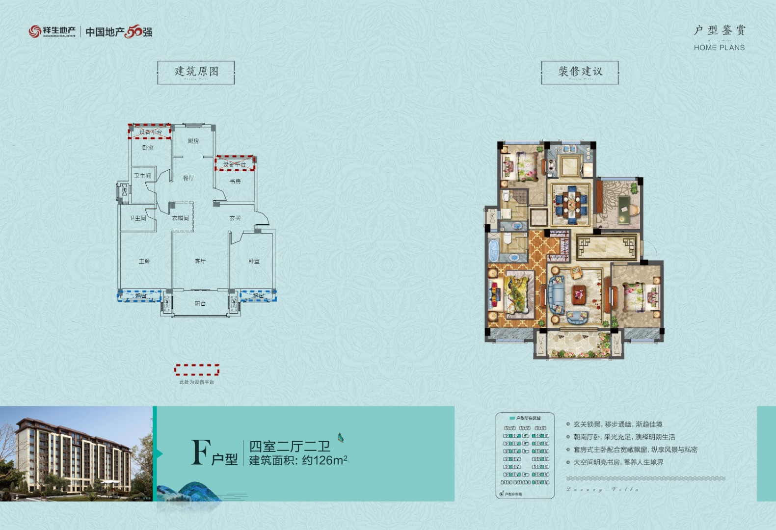 F户型 建筑面积：126㎡