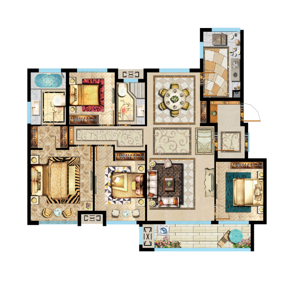 户型2 建筑面积：135㎡