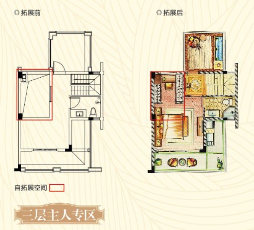 空中墅一层 建筑面积：132㎡